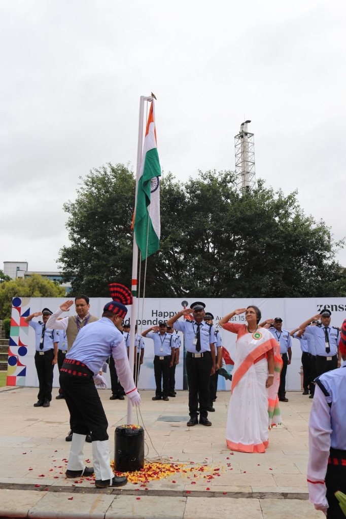 Independence Day flag-hoisting ceremony at Zensar